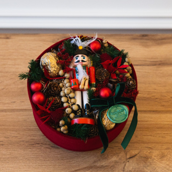 CAIXA QUEBRA-NOZES VERMELHA M