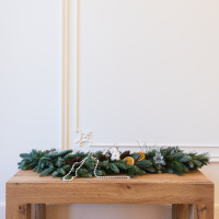 CAMINHO DE MESA FLOCOS DE NEVE M